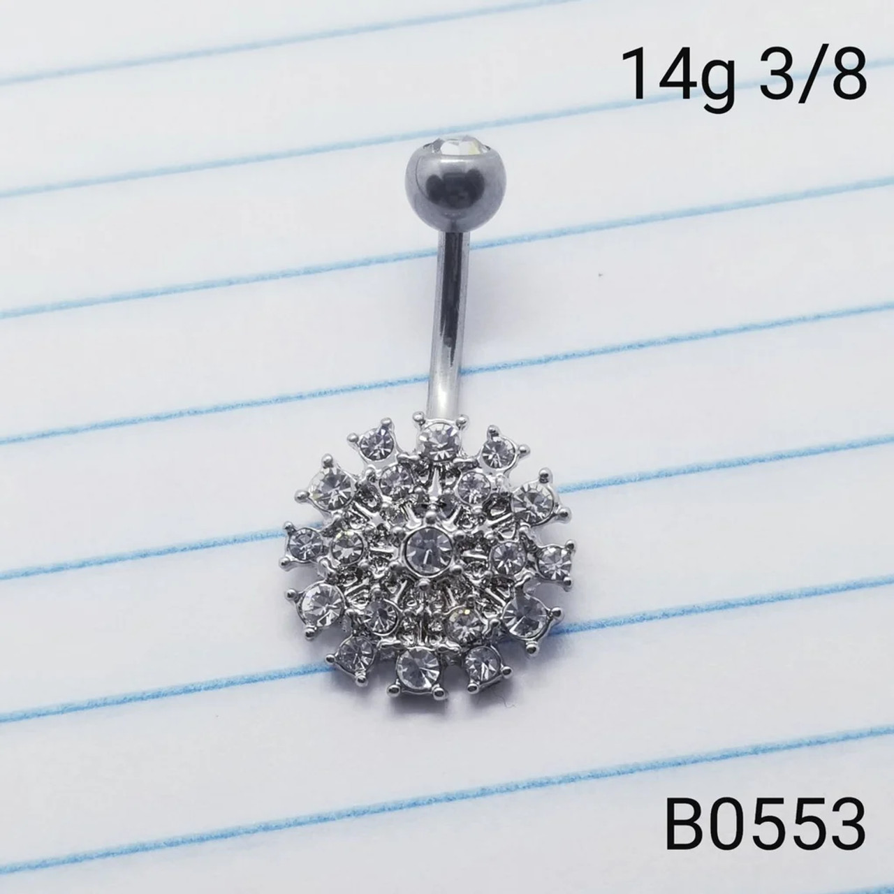 Buy 2PCS Surgical Stainless Steel Internally Threaded Belly Button Rings  14g 9/16 14mmNon Dangle Navel Bars Piercing Jewelry 2355 Online at Low  Prices in India | Amazon Jewellery Store - Amazon.in